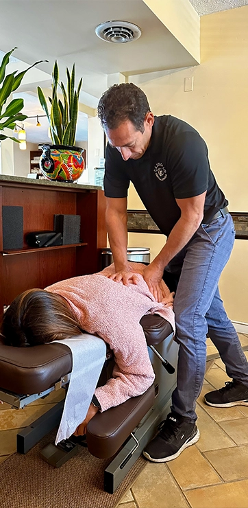 Chiropractor Allentown PA Alfonso Di Carlo Adjusting Patient